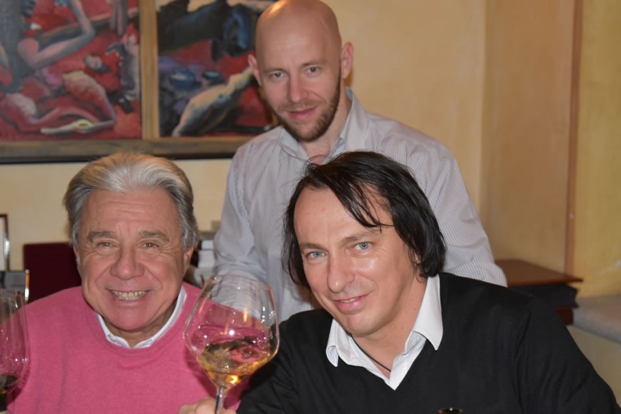 paolo baracchino marjan simcic in sala degustazioni