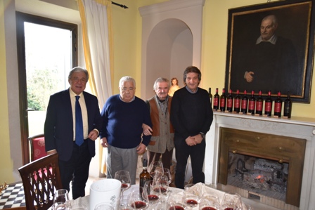 da sinistra Paolo Baracchino, Porf Ennio Polito, Bruno Rossini, Sergio Antonini