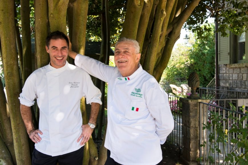 Lo chef Alfonso ed Ernesto Iaccarino S. Scatà.