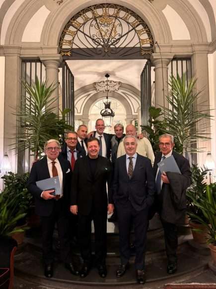 DA SINISTRA IN PRIMA FILA Paolo Baracchino, Orazio Vagnozzi, Valerio Mearini, Maurizio Tarquini, Antonello Calandri, Marco Maffei, Stefano Azzolari, Paolo Beltramini e Leo Damiani